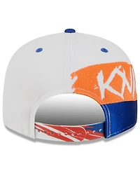 New Era Men's White/Blue New York Knicks 2026 Nba All-Star Game Brushstroke 9FIFTY Snapback Hat