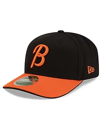 New Era Men's Black/Orange Baltimore Orioles Player Replica 9SEVENTY Adjustable Hat