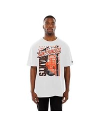 New Era Men's White San Francisco Giants Big Graphic Domestic T-Shirt