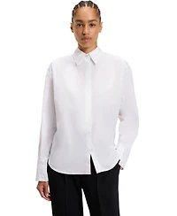 Boss by Hugo Boss Women's Cotton Relaxed-Fit Blouse