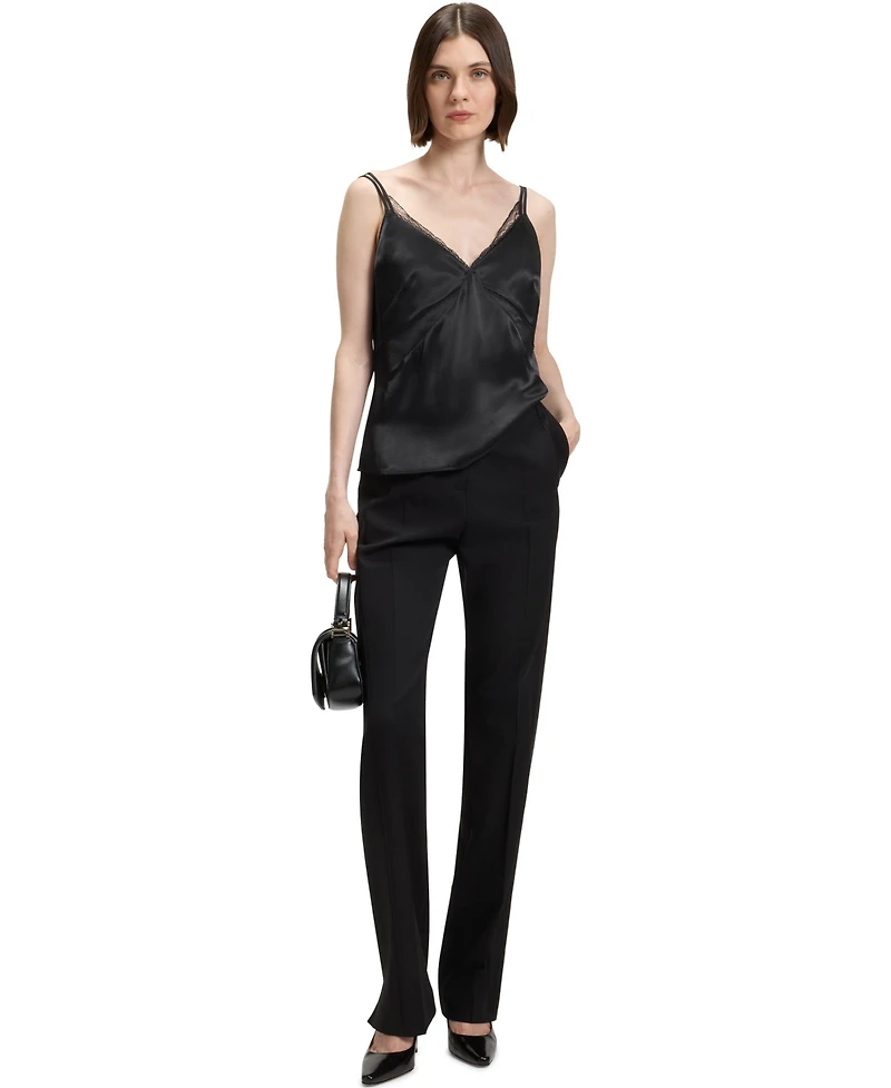 Boss by Hugo Women's Satin Lace Trim Camisole Top