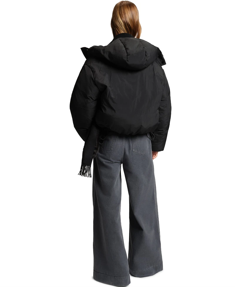 Boss by Hugo Women's Crinkle Fabric Regular-Fit Jacket