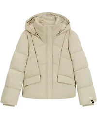 Boss by Hugo Women's Hooded Piped Detail Padded Jacket