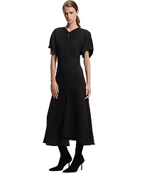 Boss by Hugo Women's Keyhole-Neckline Soft Crepe Dress