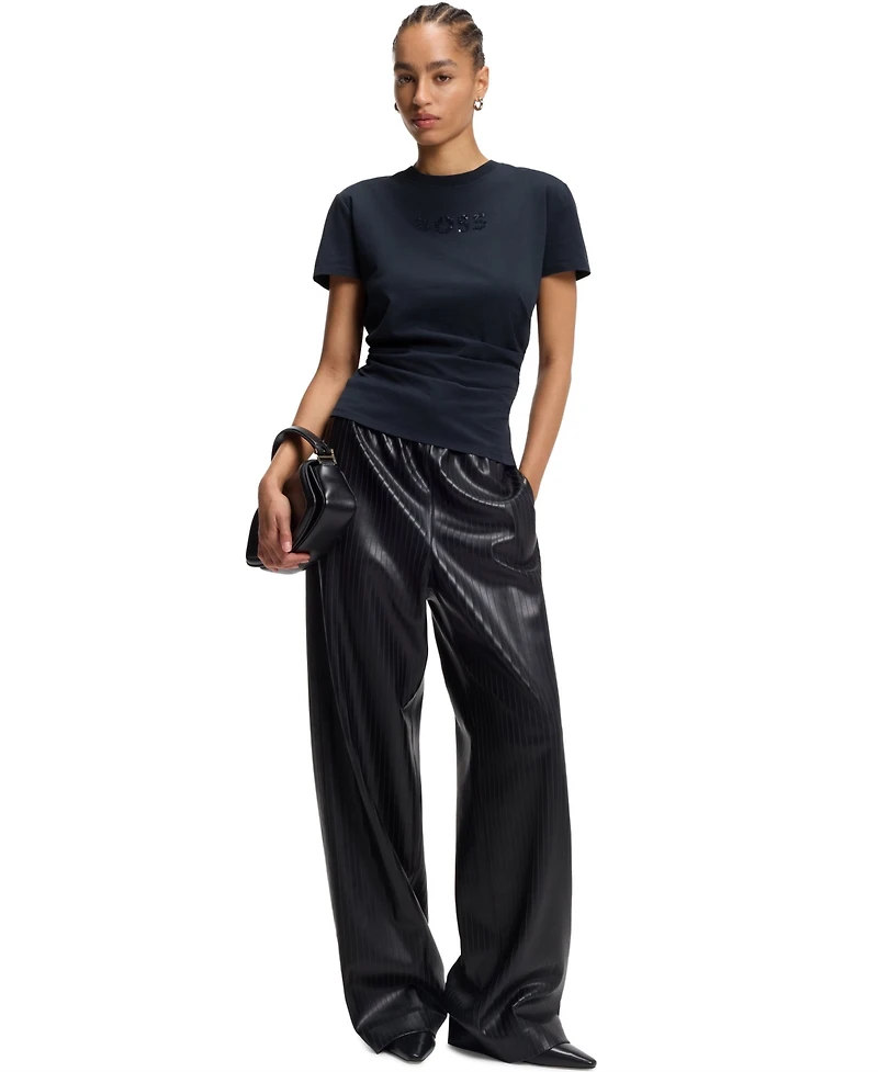 Boss by Hugo Boss Women's Mercerised Cotton Slim-Fit T-Shirt