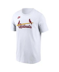 Nike Men's White St. Louis Cardinals Cooperstown Collection Wordmark T-Shirt