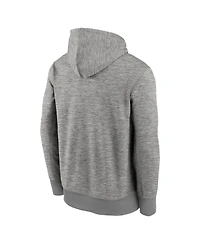 Nike Men's Heather Gray Detroit Tigers Primary Logo Therma Hoodie