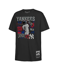 Mitchell & Ness Big Boys and Girls Derek Jeter Black New York Yankees Cooperstown Star Moment T-Shirt