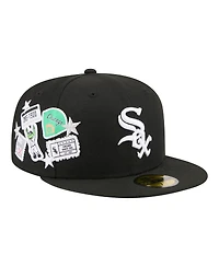 New Era Men's Black Chicago White Sox City Patch 59FIFTY Fitted Hat