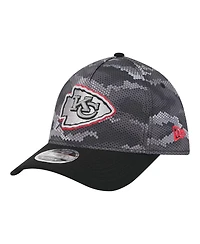 New Era Men's Black Kansas City Chiefs Camo A-Frame 39THIRTY Flex Hat