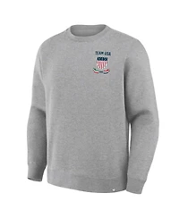 Fanatics Men's Heather Gray Team Usa Milano Cortina 2026 Winter Olympics Hockey Legacy Fleece Sweatshirt