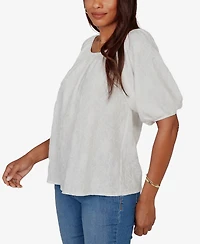 Ruby Rd. Petite Textured Convertible Knit Top