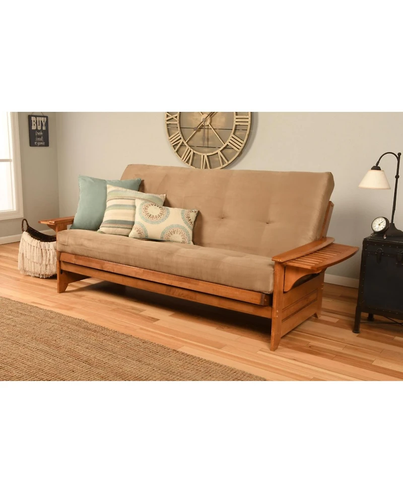 Kodiak Phoenix Frame-Barbados Finish-Suede Peat Mattress