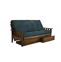 Kodiak Tucson Frame-Rustic Walnut Finish-Suede Mattress