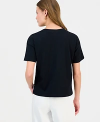 I.n.c. International Concepts Petite Printed Crewneck T-Shirt, Macy's Exclusive