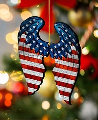 Designocracy Usa Wings Butterfly Ornaments, Set of 2