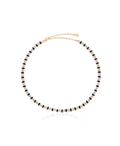 Ettika Marquise Beaded Choker Necklace