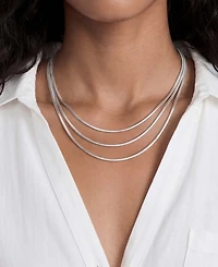 Ettika Triple Snake Chain Layered Necklace
