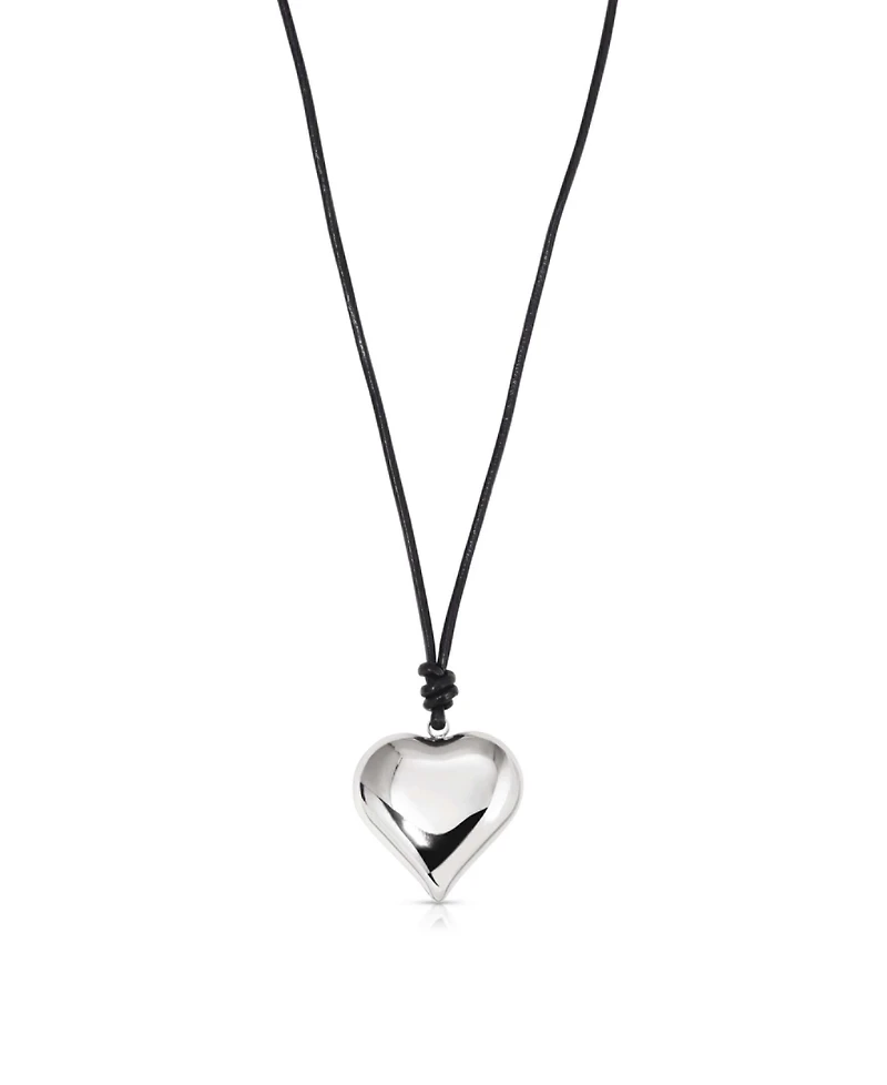 Ettika Heart Pendant Adjustable Cord Necklace