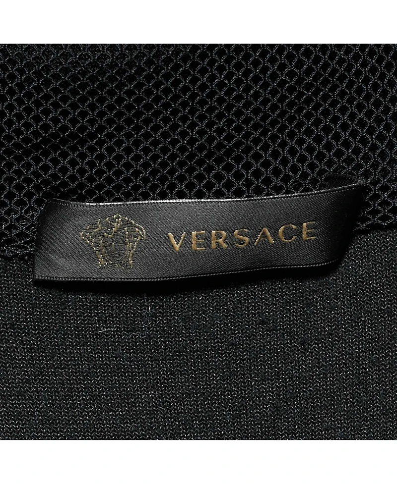 Pre-Owned Versace Men's Velvet Zip Up Medusa Hoodie