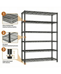 Rainsken 6 Tiers Storage Shelves