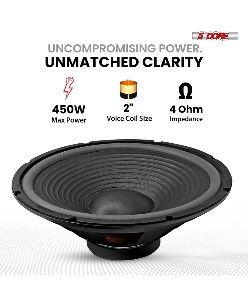 5 Core 450W 4 Ohm Guitar Speaker Replacement