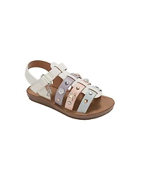 Bebe Big Girls Girl's Fashion Sandals – Dressy Shoes with Decorative Metal Charms