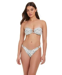 Red Carter All Eyes On Me O Ring Bandeau Scoop Bottoms