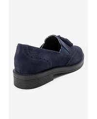 Forever & Always Shoes Women's Alex Leather Tassel Loafers