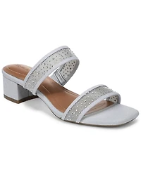 Style & Co Women's Violettt Two Band Mesh Evening Slip-On Sandals, Macy's Exclusive