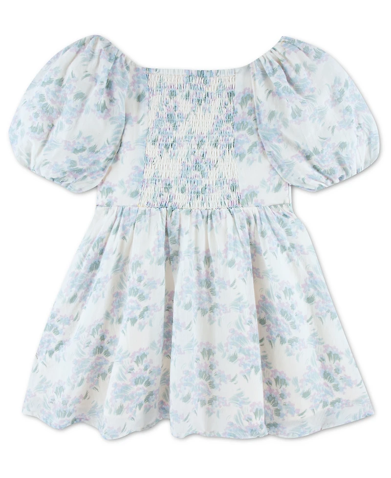 abercrombie kids Girls' Emerson Gauze Puff Sleeve Dress