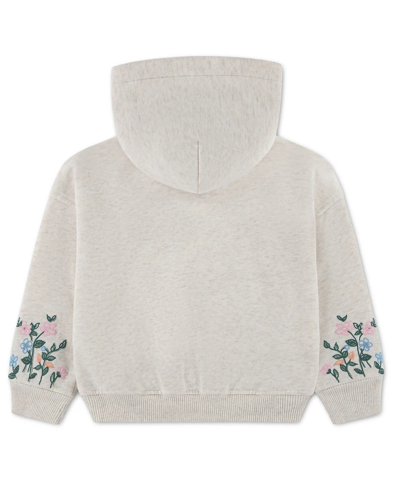 abercrombie kids Girls' Essentials Embroidered Pullover Hoodie