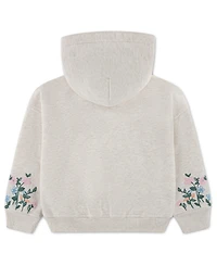 abercrombie kids Girls' Essentials Embroidered Pullover Hoodie