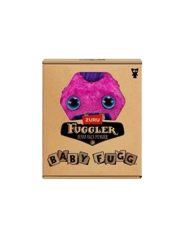 Fuggler Zuru Baby Fug Greedy Grinner Purple Funny Ugly Monster Plush Toy 3.5 Inch