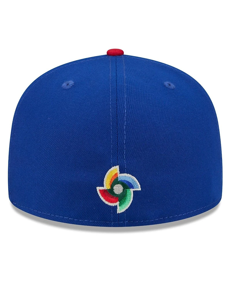 New Era Men's Blue/Red Puerto Rico Baseball 2026 World Classic 59FIFTY Fitted Hat