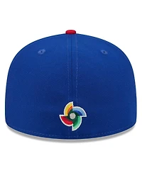 New Era Men's Blue/Red Puerto Rico Baseball 2026 World Classic 59FIFTY Fitted Hat