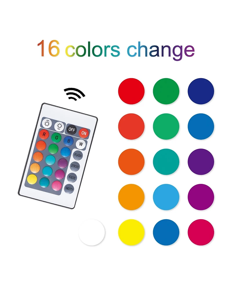 sumyeg 63" Modern Floating Tv Stand Wall Mounted with 16 Color Led Lighting