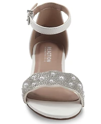 Kenneth Cole Reaction Girls' 1-13 Farah Embellished Block Heel Sandals