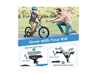 Hongge 18 Inch Kids Bike with Removable Training Wheels for 4-8 Years Old