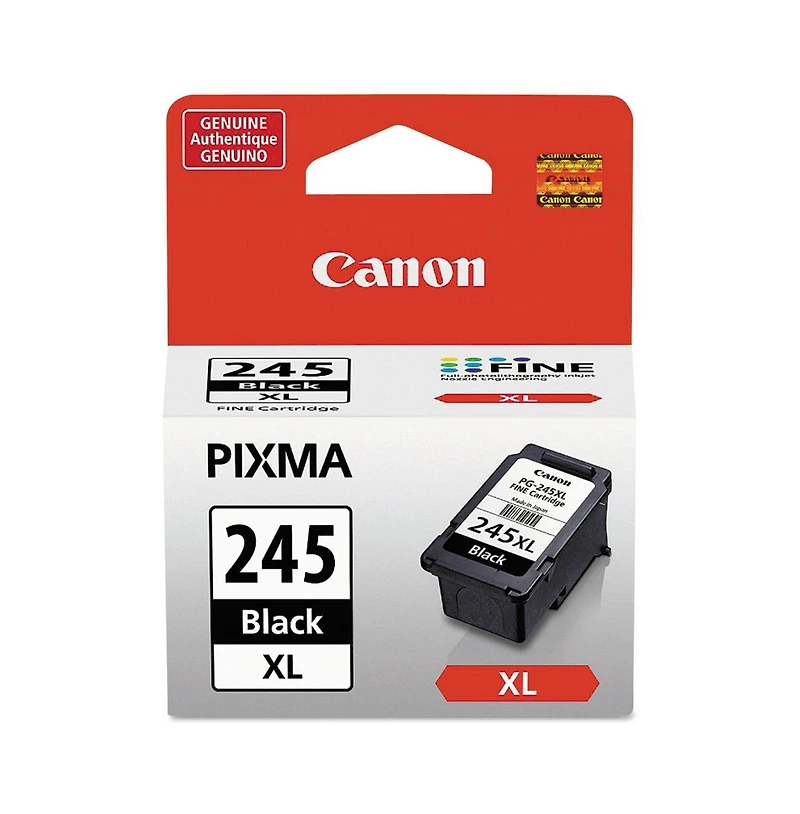 Canon Pg-245 Xl High Capacity Ink Cartridge for Select Pixma iP, Mg, Mx, Tr, Ts Series Printers - 12ml