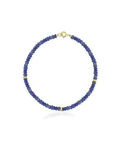 The Lovery Lapis Bead Bracelet 14K Gold
