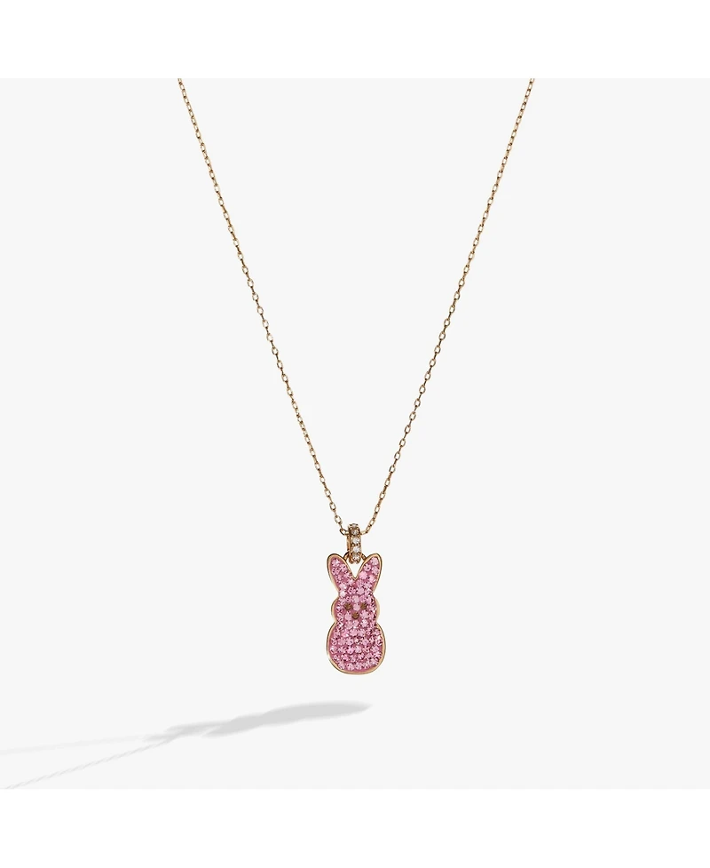 Alex and Ani Peeps Pave Bunny Pendant Necklace
