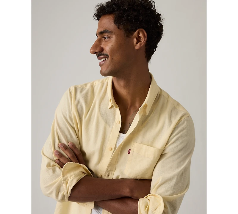 Levi's Men's Classic 1 Pocket Regular-Fit Long Sleeve Shirt