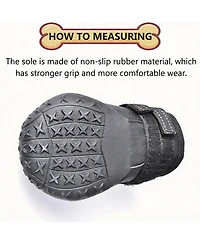 Dog Boots with Reflective Straps for Large Breeds - Rugged, Anti-slip, and Comfortable