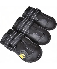 Dog Boots with Reflective Strips and Anti-slip Sole for Large Dogs