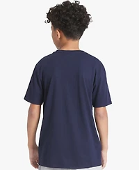 Champion Big Boys' Short-Sleeve Round Neck Graphic T-Shirt