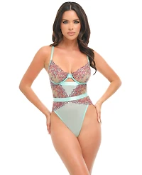 Oh La Cheri Women's Adaline Embroidered Bra Set