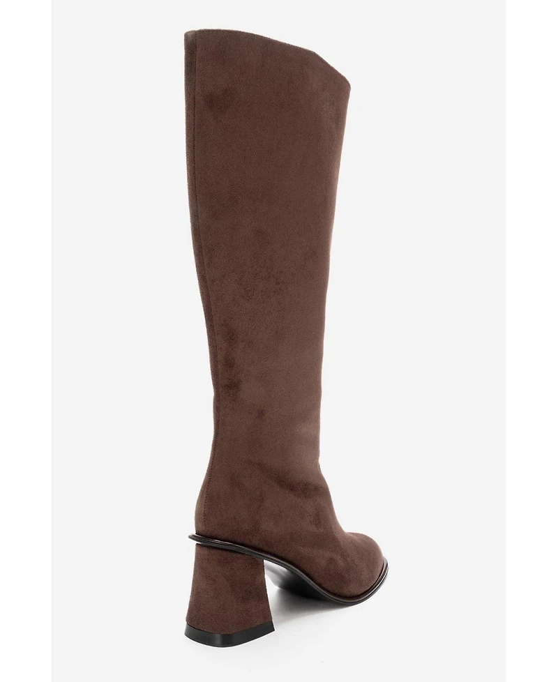 Prologue Shoes Paradis Block Heel Knee High Boot (Women)