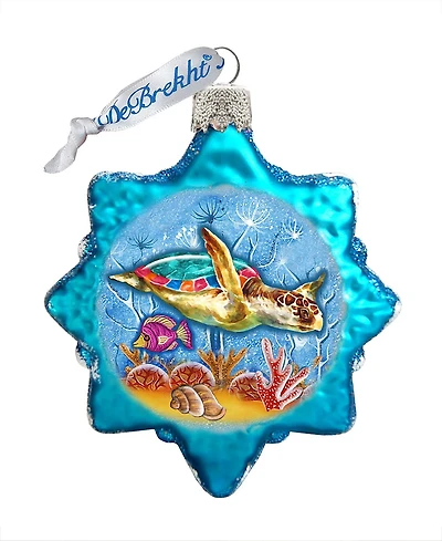 Designocracy Turtle Mercury Holiday Ornament