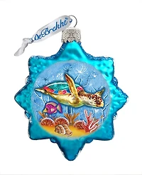 Designocracy Turtle Mercury Holiday Ornament